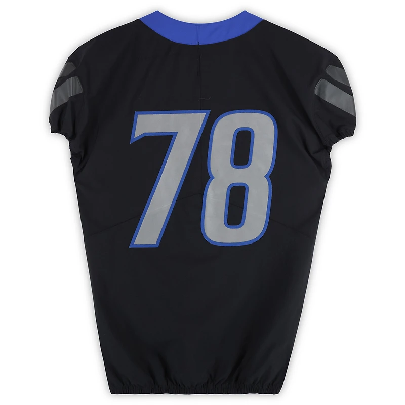 Boise State Broncos Team-Issued #78 Black Nike Jersey from the Football Program - Size 48