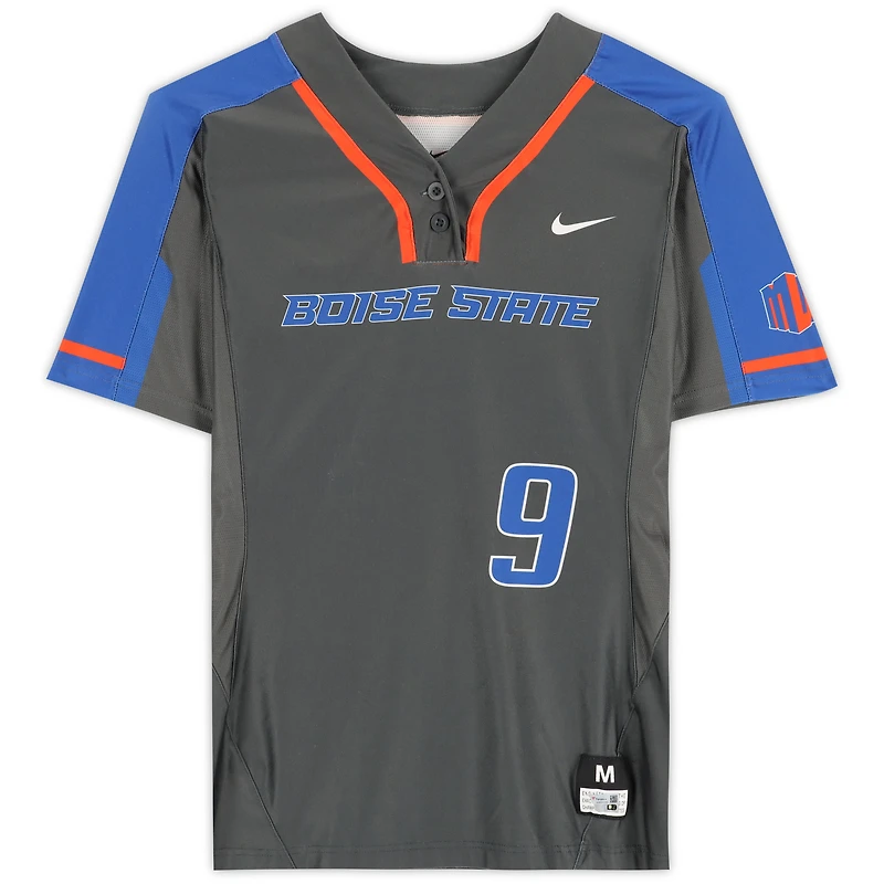 Boise State Broncos Team-Issued #9 Jersey from the Softball Program