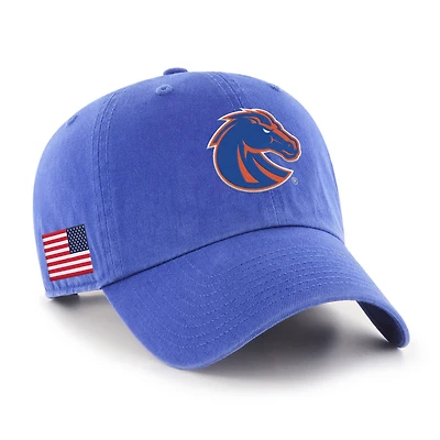 Men's '47 Royal Boise State Broncos Americana Heritage Clean Up Adjustable Hat