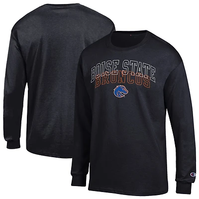 T-shirt à manches longues noir Champion Boise State Broncos pour hommes