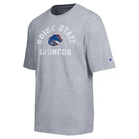 Men's Champion  Heather Gray Boise State Broncos Weathered Team T-Shirt