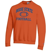 Men's Champion Orange Boise State Broncos Football Icon Pullover Sweatshirt
