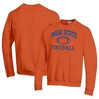 Sweat-shirt à capuche orange Champion pour homme, motif football américain des Boise State Broncos