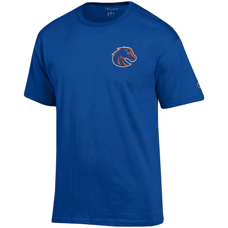 T-shirt Champion Royal Boise State Broncos Stack 2-Hit pour homme