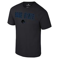 T-shirt Colosseum Black Boise State Broncos Color Pop Active Blend pour hommes