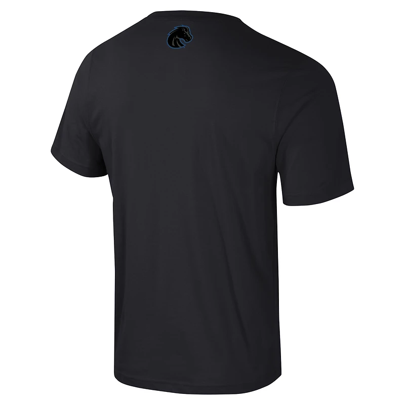 T-shirt Colosseum Black Boise State Broncos Color Pop Active Blend pour hommes