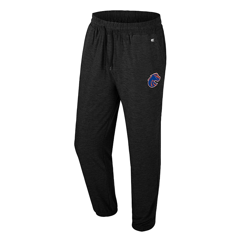 Men's Colosseum Black Boise State Broncos Revolution Jogger Pants