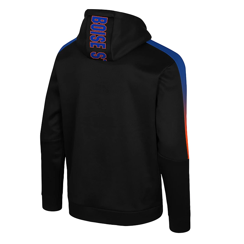 Sweat à capuche noir Colosseum The Gang Blackout pour homme, Boise State Broncos