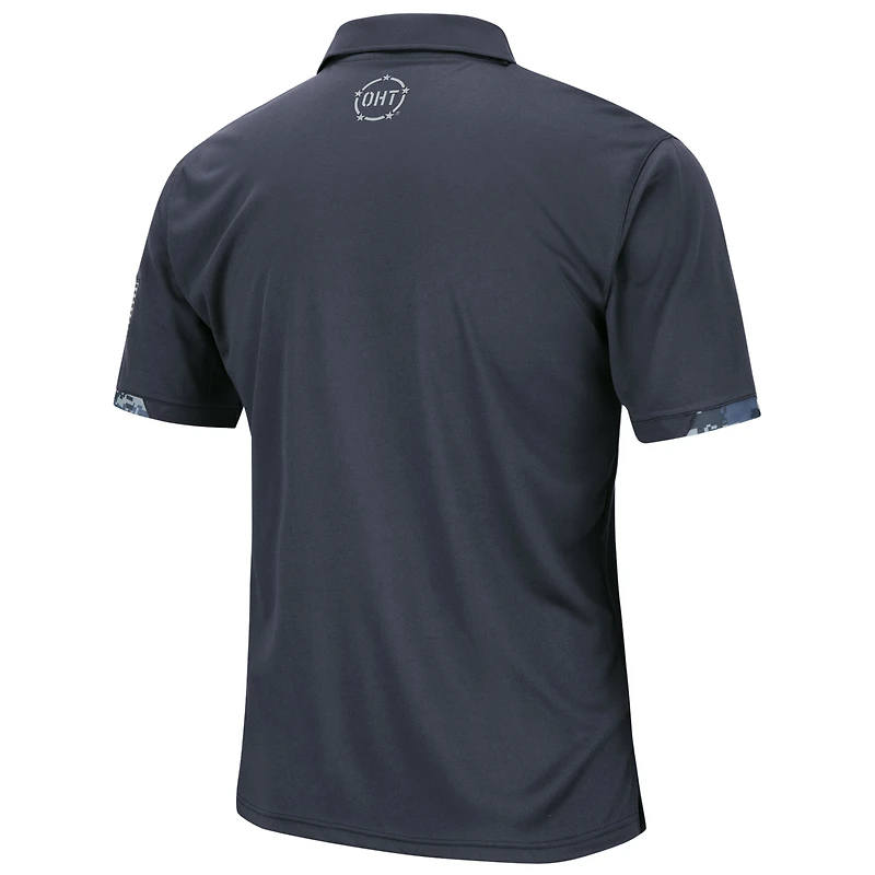 Men's Colosseum Charcoal Boise State Broncos OHT Military Appreciation Digital Camo Polo
