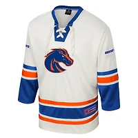 Men's Colosseum Cream Boise State Broncos Puck Proud Fashion Hockey Jersey
