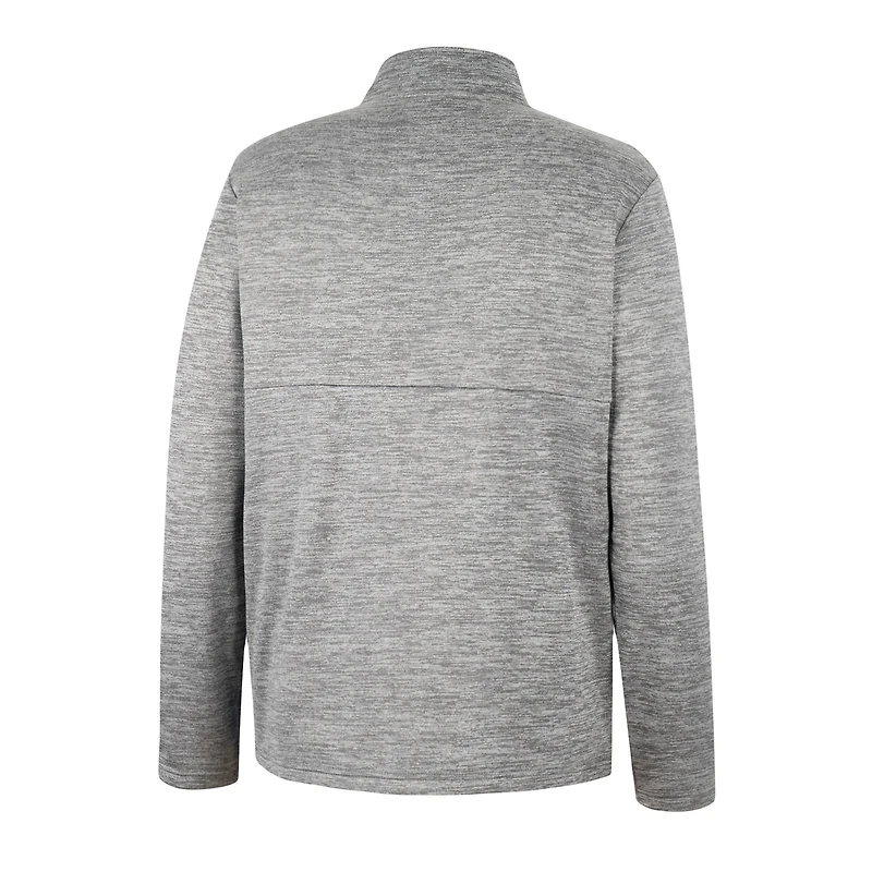 Veste à demi-fermeture éclair pour hommes Colosseum Grey Boise State Broncos John