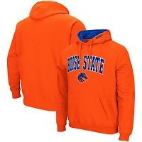 Chandail à capuchon Colosseum Orange Boise State Broncos Arch & Logo 3.0 pour hommes