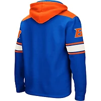 Men's Colosseum Royal Boise State Broncos 2.0 Lace-Up Pullover Hoodie