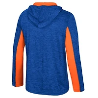 Men's Colosseum Royal Boise State Broncos Always Sunny Quarter-Zip Hoodie