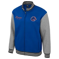Men's Colosseum Royal Boise State Broncos Ambi-Turner Full-Zip Varsity Jacket