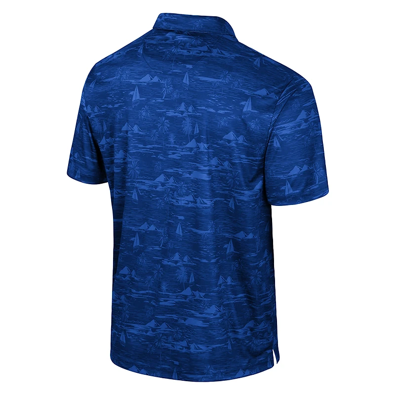 Polo imprimé Daly pour homme Colosseum Royal Boise State Broncos