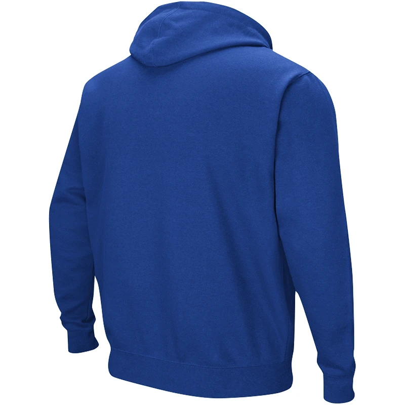 Men's Colosseum Royal Boise State Broncos Double Arch Pullover Hoodie