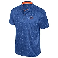 Polo imprimé football Colosseum Royal Boise State Broncos pour homme