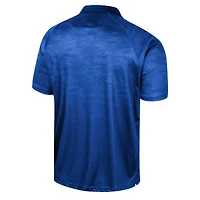 Men's Colosseum Royal Boise State Broncos Honeycomb Raglan Polo