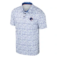 Polo homme Colosseum Royal Boise State Broncos « It's Time ! » à imprimé intégral