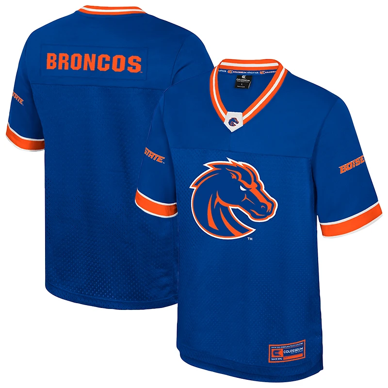 Maillot de football américain Colosseum Royal Boise State Broncos « Rien que les coups » pour homme