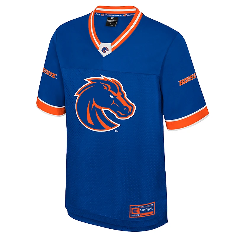 Men's Colosseum  Royal Boise State Broncos Nothing But The Hits Football Jersey