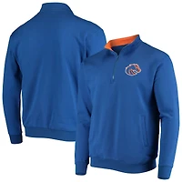 Men's Colosseum Royal Boise State Broncos Tortugas Logo Quarter-Zip Jacket