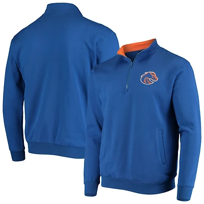Men's Colosseum Royal Boise State Broncos Tortugas Logo Quarter-Zip Jacket