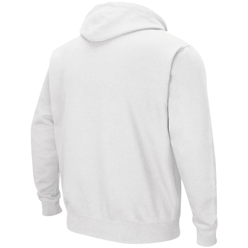 Chandail à capuchon pour hommes Colosseum White Boise State Broncos Arch & Logo 3.0