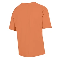 T-shirt teint en pièce ComfortWash orange Boise State Broncos avec logo forme d'arche