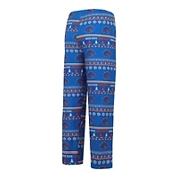 Men's Concepts Sport Royal Boise State Broncos Swivel Long Sleeve Top & Pants Sleep Set