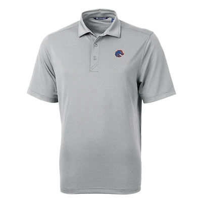 Polo recyclé en piqué écologique pour homme, gris Cutter & Buck, Boise State Broncos, taille grande et