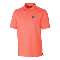 Men's Cutter & Buck Heather Orange Boise State Broncos Forge Stretch Polo