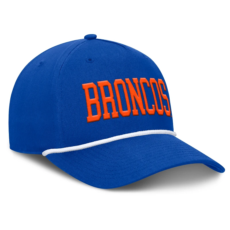 Men's Fanatics Royal Boise State Broncos Foul Ball Rope Adjustable Hat