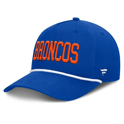 Men's Fanatics Royal Boise State Broncos Foul Ball Rope Adjustable Hat