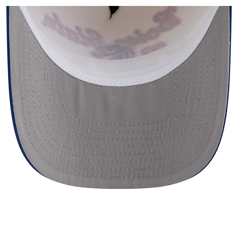 Men's New Era Cream/Royal Boise State Broncos Vintage Chainstitch 9FIFTY A-Frame Snapback Hat