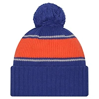 Men's New Era Royal Boise State Broncos Bold Cuffed Knit Hat with Pom