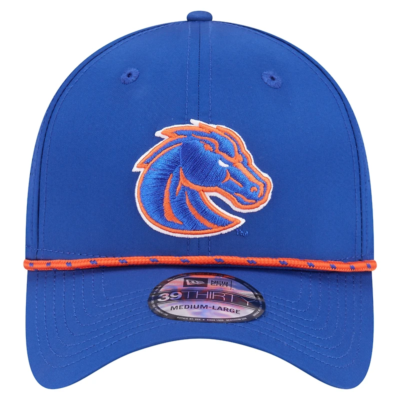 Casquette New Era Royal Boise State Broncos Rope 39THIRTY Flex pour homme