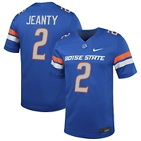 Men's Nike Ashton Jeanty Royal Boise State Broncos NIL Football Game Jersey