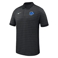 Men's Nike Black Boise State Broncos 2025 Early Season Coaches Sideline Victory Stripe Performance Polo