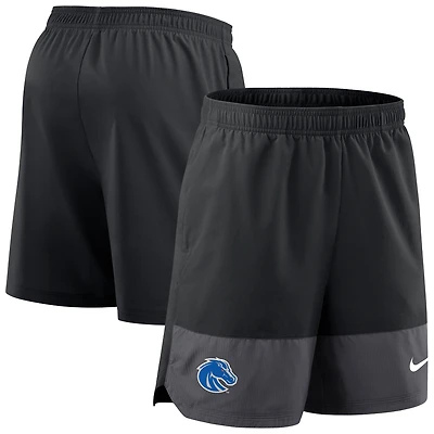 Short Nike noir pour homme Boise State Broncos 2025 Sideline Performance