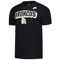 T-shirt Nike noir pour homme des Boise State Broncos Fashion Team Bold
