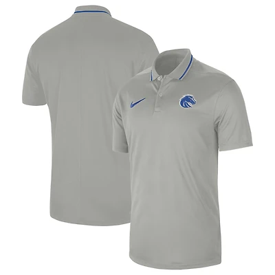Men's Nike  Gray Boise State Broncos 2023 Sideline Coaches Performance Polo
