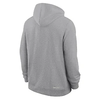 Men's Nike Heather Gray Boise State Broncos 2025 Sideline Standard Issue Dri-FIT Hoodie