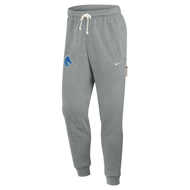 Men's Nike Heather Gray Boise State Broncos 2025 Sideline Standard Issue Dri-FIT Taper Sweatpants