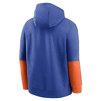 Sweat à capuche en polaire Nike Royal Boise State Broncos 2024 Sideline Club pour homme