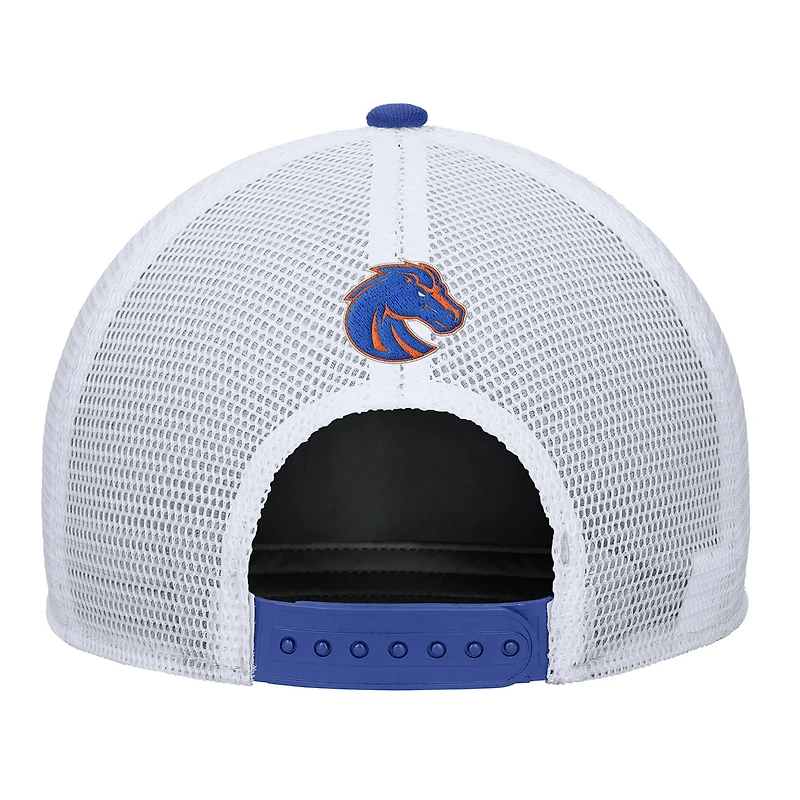 Casquette ajustable Nike Royal Boise State Broncos 2025 On-Field Rise Trucker Performance pour homme