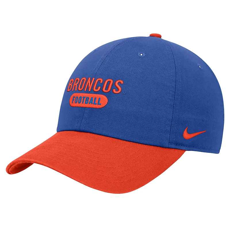 Casquette ajustable Nike Royal Boise State Broncos Colorblock Club pour homme
