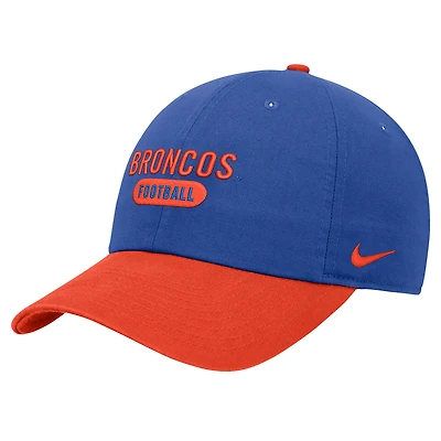 Casquette ajustable Nike Royal Boise State Broncos Colorblock Club pour homme