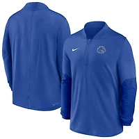 Pull Nike Royal Boise State Broncos Dri-FIT à demi-zip pour homme